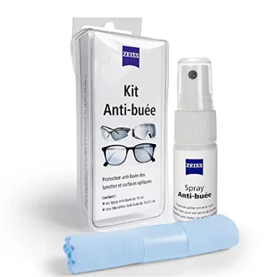 Abbildung von ZEISS Anti Beschlag Set für Brille, Fotoobjektiv, Kamera und Ski oder Poolmaske 1 Spray 15 ml + Mikrofasertuch 13 x cm