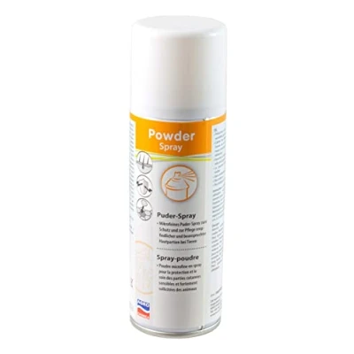 Abbildung von Kerbl Hautpflege Powderspray 200ml (Pflegespraý für Tierhaut, Puderspray) Nr. 15891