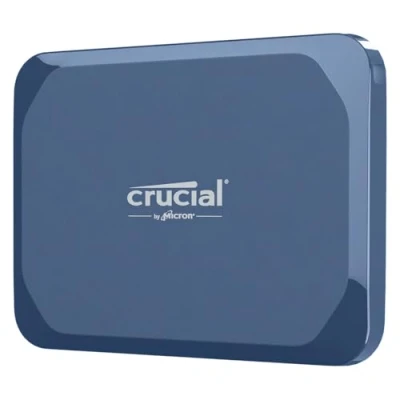 Abbildung von Crucial X10 6TB Externe SSD Festplatte, bis zu 2.100MB/s, USB C 3.2 Gen2, IP65 Wasser und Staubgeschützt, Portable für Mac, PC, Smartphone Spielkonsole, Blau matt CT6000X10SSD9 02