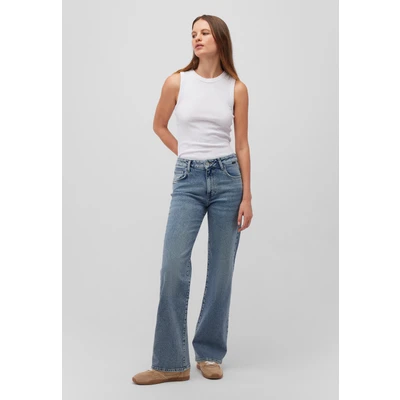 Abbildung von Mavi Ibiza Flared Jeans, Damen, Größe: 28x28, Mid brushed