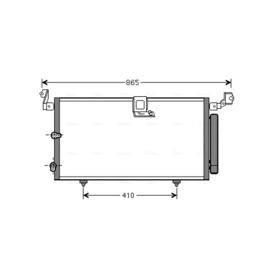 Abbildung von PRASCO TO5384D Klimakondensator mit Trockner 15,3 Aluminium 680
