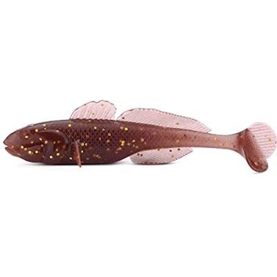 Abbildung von Iron Claw Unisex Erwachsene 10C4039507194765C10 GoBody Grundel Gummifisch 9cm / 11 cm Barsch, Zander, Hecht, Forelle, Wels, Kunstköder (AMB, 11cm), Bunt, Normal