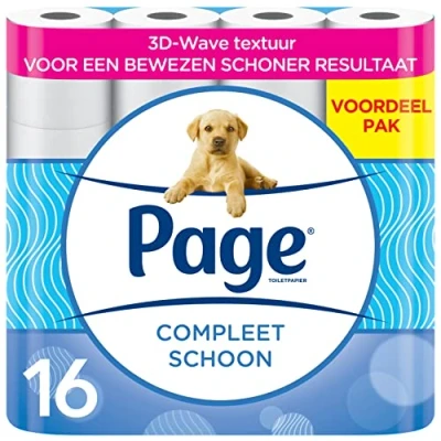 Abbildung von Page Toilettenpapier Komplett Sauberes 16 Rollen Vorteilspack