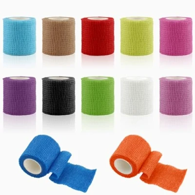 Abbildung von Zosenyer 12 Rollen Selbstklebender Verband, 5cm x 4.5m Selbsthaftende Bandage für Erste Hilfe, Elastische Binde Kohäsiver Verband Handgelenk, Knöchel, Vet Wrap, Pet (5cm)