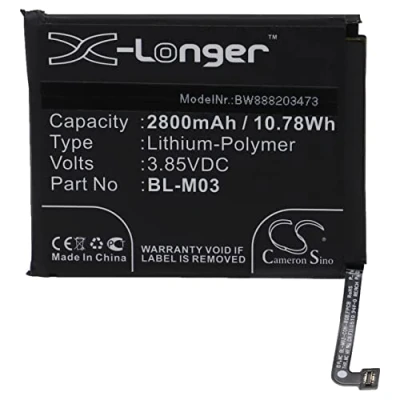 Abbildung von vhbw Akku kompatibel mit LG K22 LMK200BMW, LMK200EMW Handy Smartphone Telefon (2800mAh, 3,85V, Li Polymer)