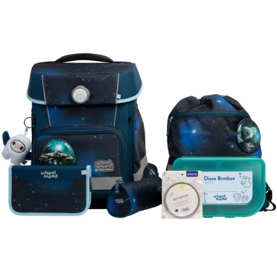 Abbildung von School Mood Champion Maxx Pro Moritz Weltall blau Schulranzen Set Grundschule