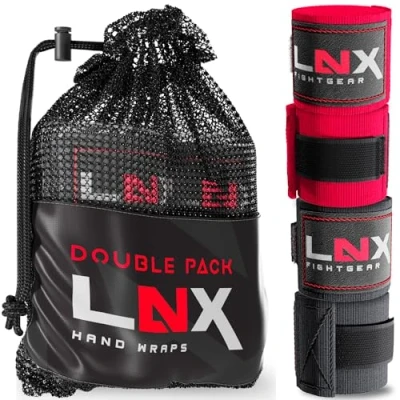 Abbildung von Bandagen/Boxbandagen Doppelpack 4.5m schwarz + rot