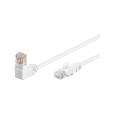 Abbildung von Wentronic goobay Netzwerkkabel RJ 45 (M) bis 2,0m UTP CAT 5e 90 Stecker, geformt, ohne Haken Schwarz (94172)