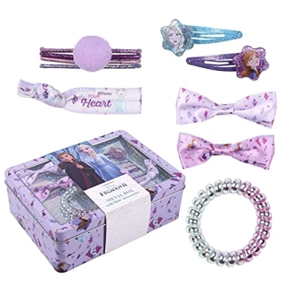 Abbildung von CERDÁ LIFE&#039;S LITTLE MOMENTS Caja Metalica con Accesorios para el Pelo Brillantes de Frozen II Licencia Oficial Disney, Color Lila (2500001908)