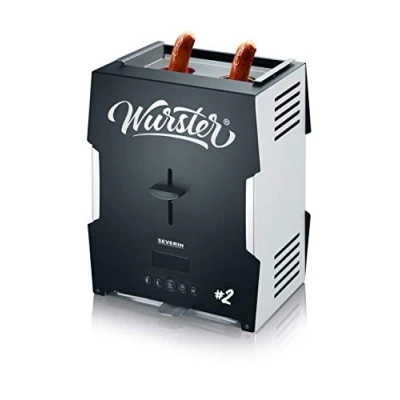 Abbildung von Severin Tischgrill Wurster WT 5005, 2 W, rustfreies Grillen, einfache Zubereitung in 5 Minuten