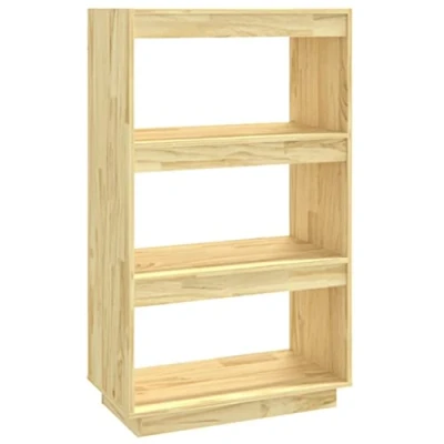 Abbildung von vidaXL Massivholz Kiefer Bücherregal Raumteiler Standregal Wandregal Aktenregal Regal Büroregal Raumtrenner Mehrzweckregal 60x35x103cm