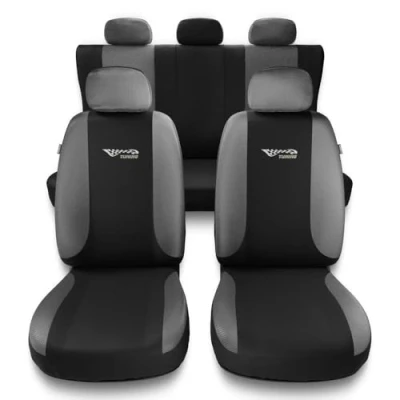 Abbildung von Mossa Universal Sitzbezüge Auto kompatibel mit Honda Civic VI, VII, VIII, IX, X (1995 2021) Autositzbezüge Schonbezüge für Autositze TG S