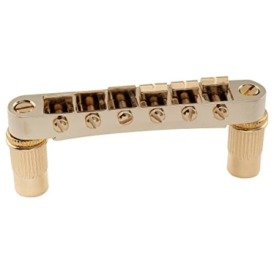 Abbildung von Musiclily Pro 52mm Tune o Matic Brücke Wide Body LP Steg für Epiphone Les Paul SG Style E Gitarre, Gold