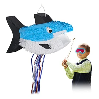 Abbildung von relaxdays Papierdekoration Hai Pinata
