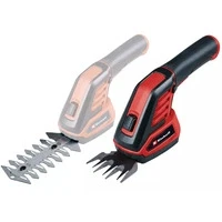 Abbildung von Einhell Akku Grasschere GC CG 3,6 Li WT, (Set, inkl. Grasscherenmesser und Strauchscherenmesser), werkzeugloser Aufsatzwechsel, Softgrip