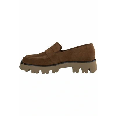 Abbildung von Paul Green Slipper &amp; Mokassin 1050 014, Rauleder, Braun, Damen EU 4/37