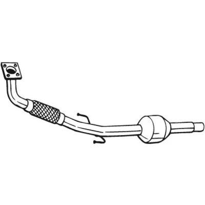 Abbildung von BOSAL 099 279 Katalysator Euro 3 mit Anbauteilen VOLKSWAGEN: Lupo / 3L, Polo III Schrägheck, SEAT: Arosa
