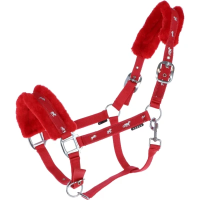 Abbildung von Horka Halfter Plush Rot Pony