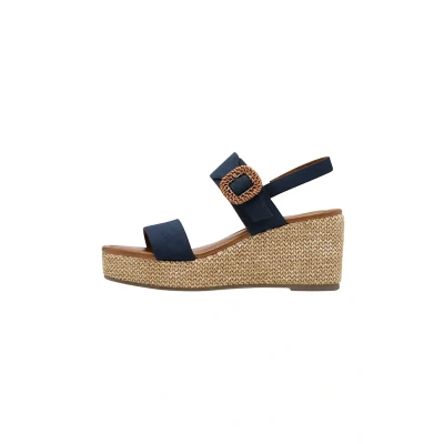Abbildung von Marco Tozzi Keilsandalette, Damen, Größe: 38, Navy Schuhe