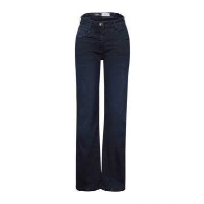 Abbildung von Cecil WIDE Jeans Straight Leg, Damen, Größe: 31x30, Blau