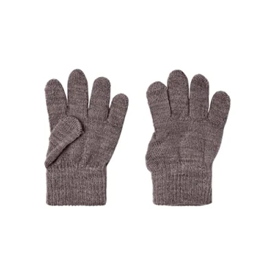 Abbildung von NAME IT Mädchen NMFWHOLLA Wool Gloves XXIII Handschuh, Iron Gate, Einheitsgröße