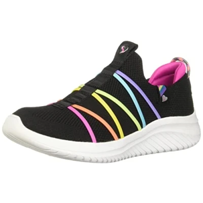 Abbildung von Skechers FLEX Glide Unisex Sneaker low blue/black/multicoloured für Kinder, Größe: 31, Blue/black/multi coloured Schuhe