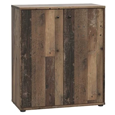 Abbildung von FORTE TEMPRA 2 Kommode mit Türen, Holzwerkstoff, Old Wood Vintage Dekor, (B x H T) 73,7 85,5 34,8 cm