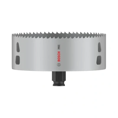 Abbildung von Bosch 1x PRO Multi Material Power Change Plus Lochsäge (für Weichholz, Trockenbauwand, Ø 133 mm, Professional Zubehör Bohrmaschine/Schrauber)