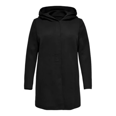 Abbildung von ONLY Carmakoma Damen Carsedona Light Coat OTW Mantel, Schwarz (Black Black), Large