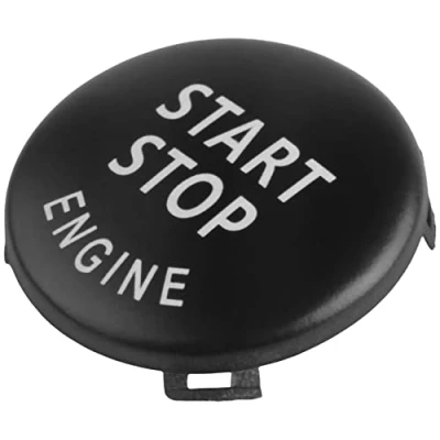 Abbildung von Ggnaxivs Start Stop Engine Taste Druckknopf Zündschalter Abdeckung Für X1 X3 X5 X6 Z4 (E84, E83, E70, E71, E89) 1 3 5 Serie (E87, E90 / E91 E92 E93, E60) (Schwarz)