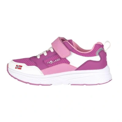 Abbildung von Trollkids KIDS Haugesund Sneaker low für Kinder, Größe: 33, Wild rose/mallow pink Schuhe