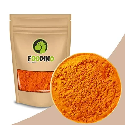 Abbildung von Kurkuma gemahlen naturbelassen Curcuma Pulver Gewürz Curcumin Gelbwurz ungeschwefelt unbehandelt ohne Zucker vegan Wurzel 500g 5kg wiederverschließbar Premium Qualität FOODINO (1kg)