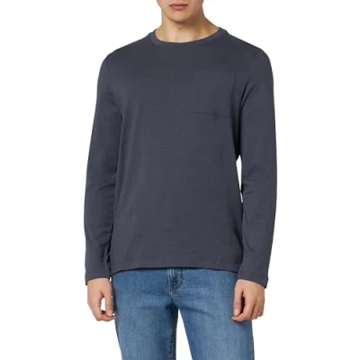 Abbildung von s.Oliver Langarmshirt, Herren, Größe: Small, Dunkelblau