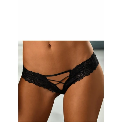 Abbildung von Lascana Ouvert Panties, Damen, Größe: 32/34, Black