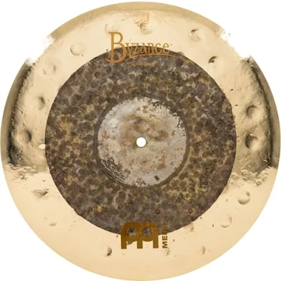 Abbildung von Meinl Cymbals Byzance Dual Crash 16 Zoll (Video) Schlagzeug Becken (40,64cm) B20 Bronze, Naturbelassenes und Brilliantes Finish (B16DUC)