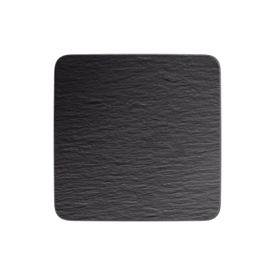 Abbildung von Villeroy und Boch Servierplatte Manufacture Rock Schwarz 32,5x32,5 cm