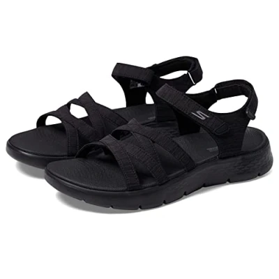 Abbildung von Skechers Damen Go Walk Flex Sandale, Textil Schwarz, 41 EU
