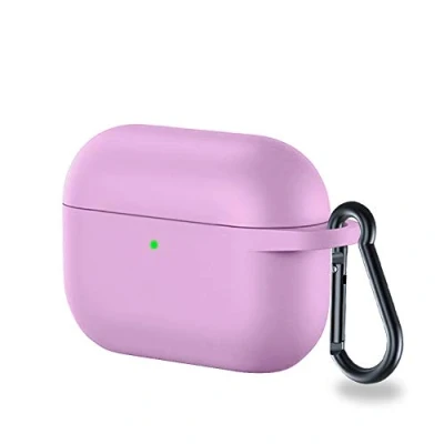 Abbildung von CoverKingz Hülle kompatibel mit AirPods Pro Silikon Schutzhülle Cover Case Tasche Lila