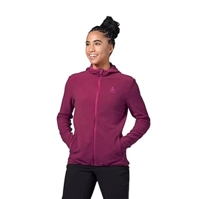 Abbildung von Odlo Damen Hoodyjacke mit Reißverschluss ROY, festival fuchsia raspberry fudge, XS