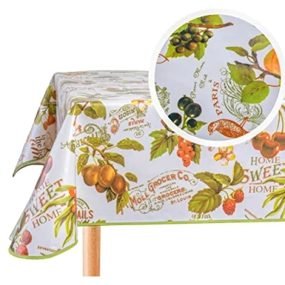 Abbildung von Home Direct Tischdecke, rechteckig, PVC, abwischbar, 140 x 180 cm