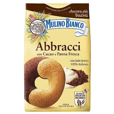 Abbildung von MULINO BIANCO Abbracci knusprige italienische Kekse mit Butter und Kakaogeschmack 350g (Abbracci, x1)