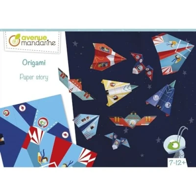 Abbildung von Avenue Mandarine KC126C Kreativbox Origami, ideal ab 7 Jahren, Flugzeuge und Raketen, 1 Box