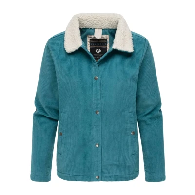 Abbildung von Ragwear Cordjacke Corduroy Übergangsjacke, Damen, Größe: Small, Petrol melange