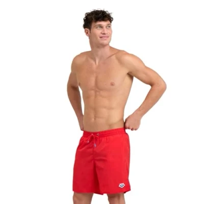 Abbildung von Arena Herren Men&#039;s Icons Solid Boxer Swim Trunks, Rot, S EU