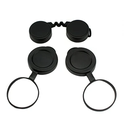 Abbildung von Fernglas Abdeckung, 3 Stück 42mm Linsen Gummi Staubkappen Schutzabdeckung für 10x42 Fernglas, Regenschutz, Okularkappe