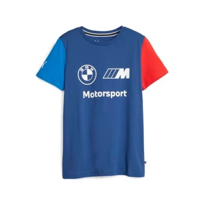 Abbildung von Puma BMW m Motorsport Essentials LOGO Tshirt print für Kinder, Größe: 110, Pro blue color