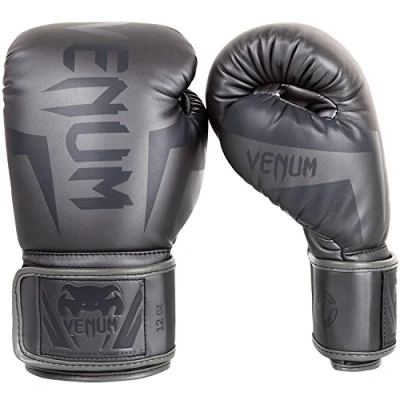 Abbildung von Venum Unisex Elite Boxing Gloves Boxhandschuhe, Grau/Grau, 16 Oz EU