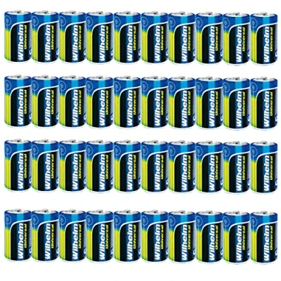 Abbildung von 40 x Wilhelm Universal Baby Alkaline Batterien C LR14 1,5V