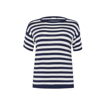 Abbildung von Kaffe Curve Kcregitta Tshirt print, Damen, Größe: 54/56, Midnight chalk lurex