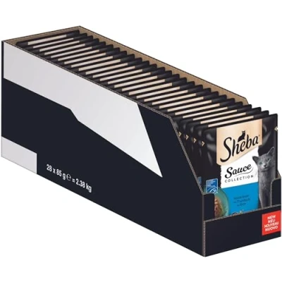 Abbildung von Sheba Sauce Collection Lover Katzen Nassfutter im Portionsbeutel mit Thunfisch (MSC) 28x85g